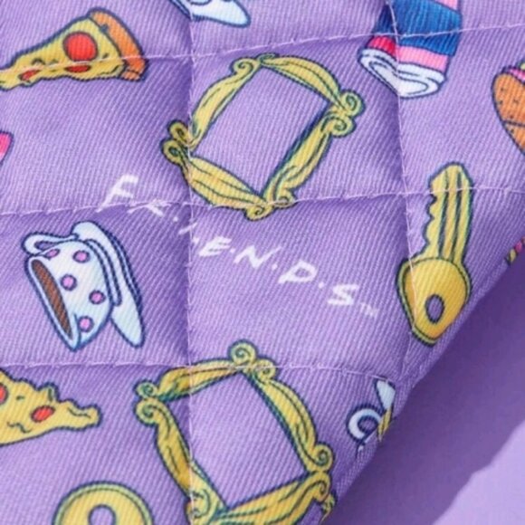 Friends Themed Purple Oven Mitt - Picture 3 of 5